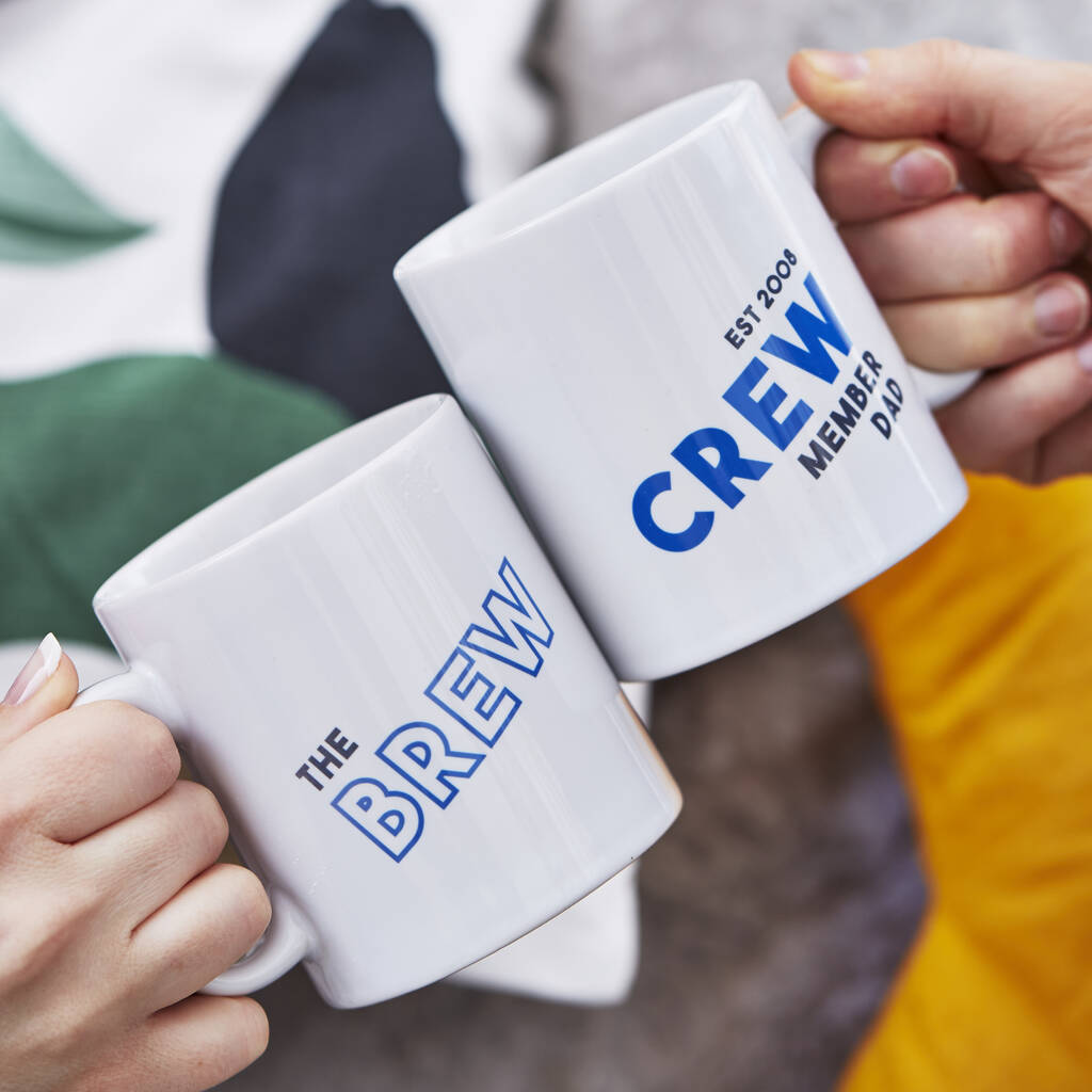 Brew Crew Personalised Mug Set