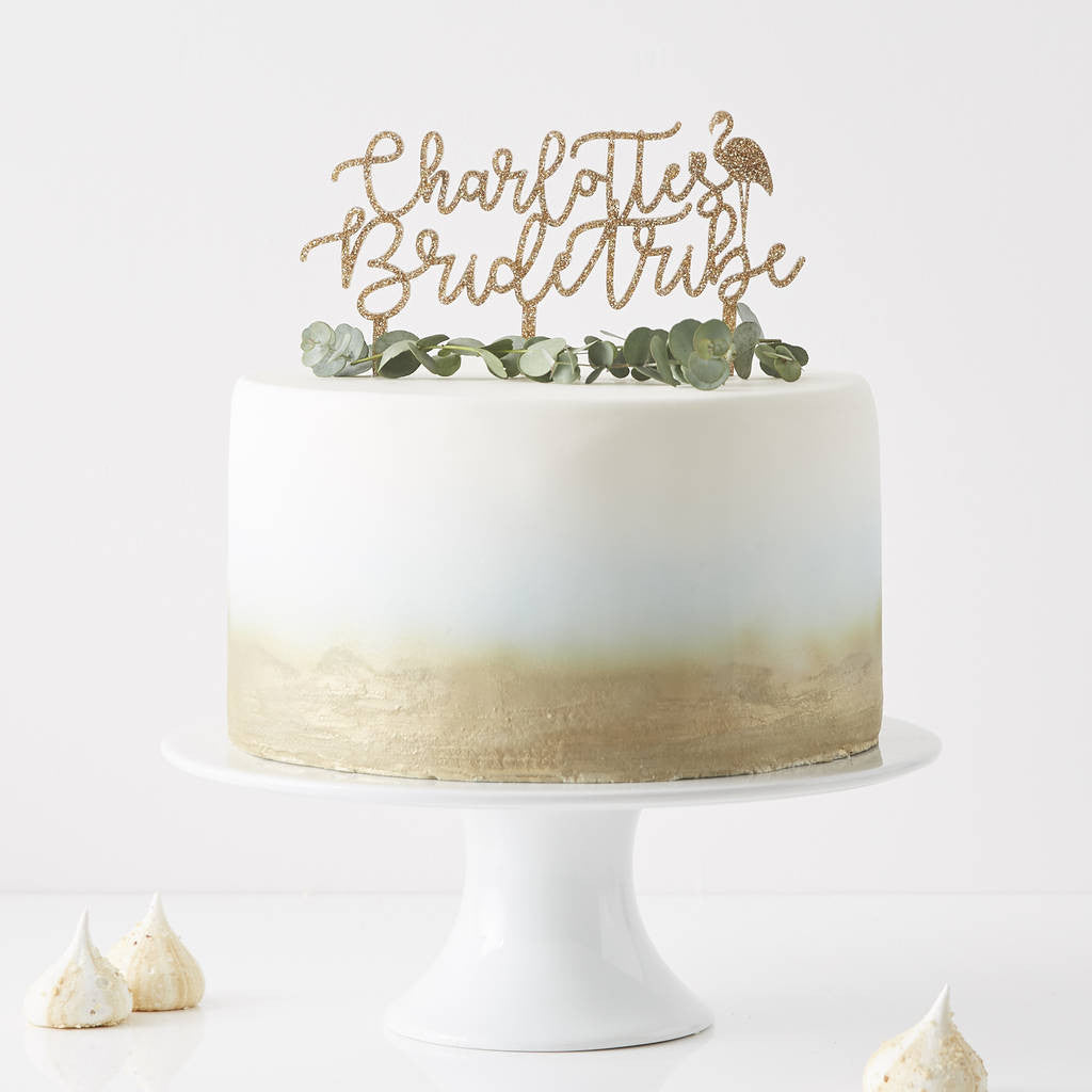 Personalised Bride Tribe Cake Topper