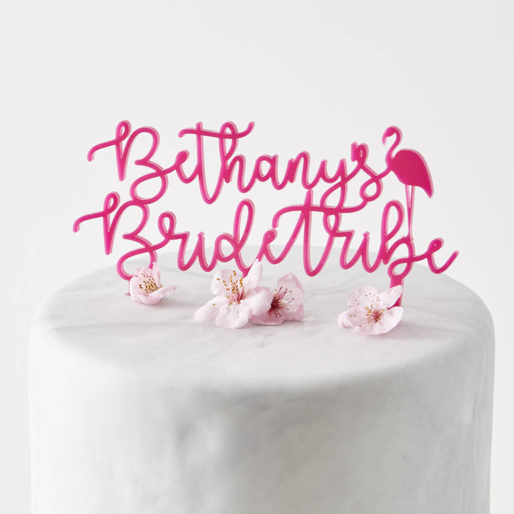 Personalised Bride Tribe Cake Topper