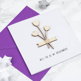 Personalised Bridesmaid Keepsake Card