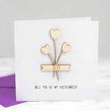 Personalised Bridesmaid Keepsake Card