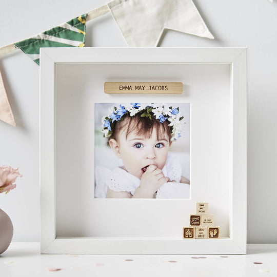 Personalised Building Block Framed Print