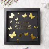 Personalised Butterfly Framed Christening Print