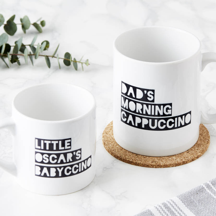 Personalised Cappuccino/Babyccino Mugs