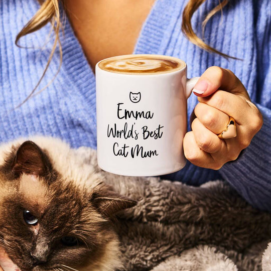 Personalised Cat Mum Mug