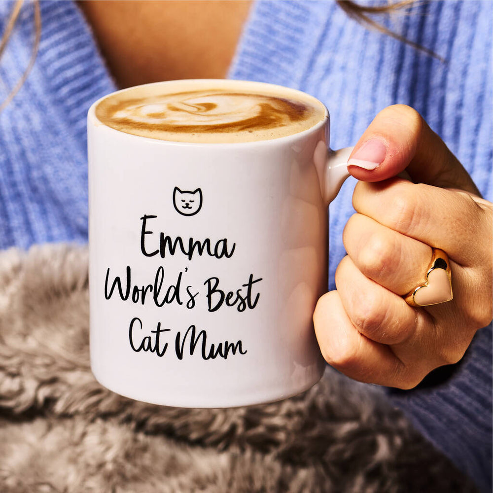 Personalised Cat Mum Mug