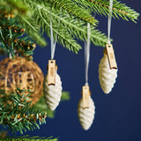 Personalised Glass Pine Cone Christmas Decoration