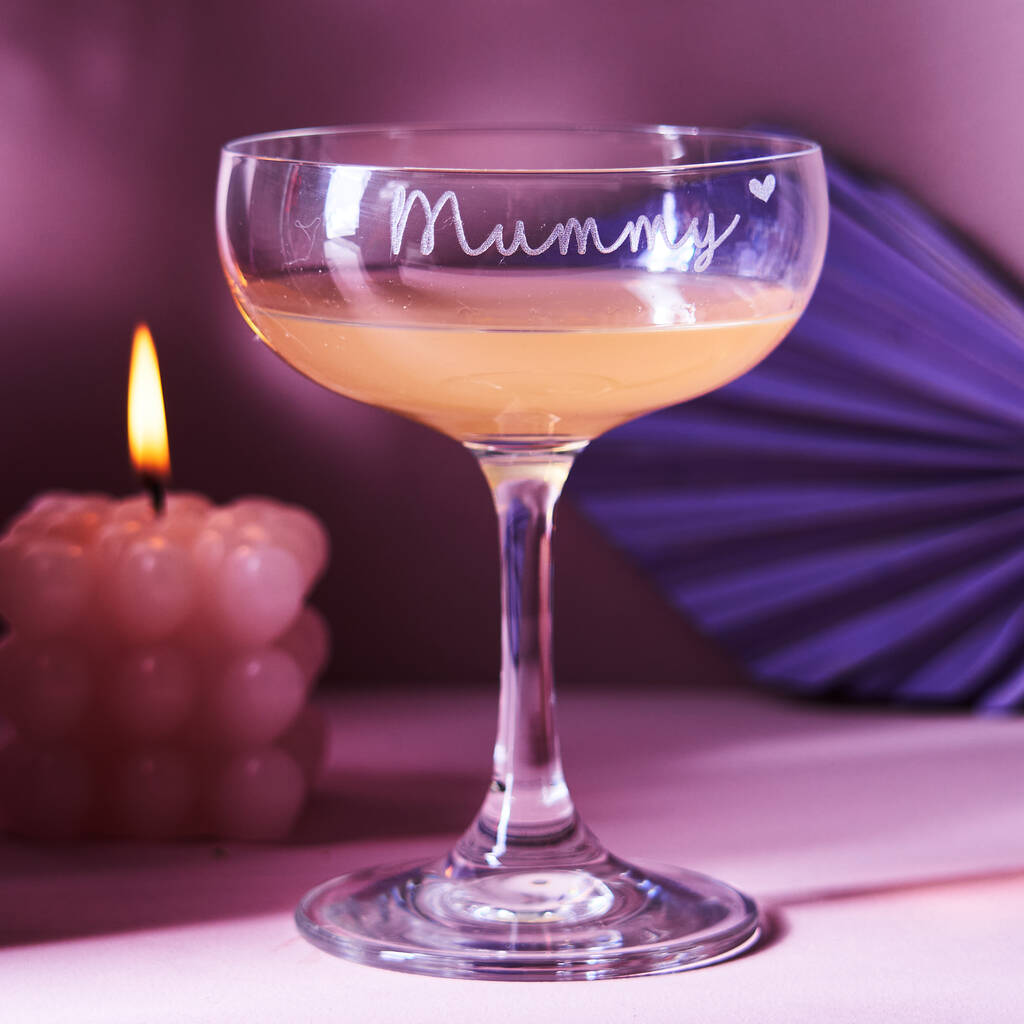Personalised Champagne Saucer For Her