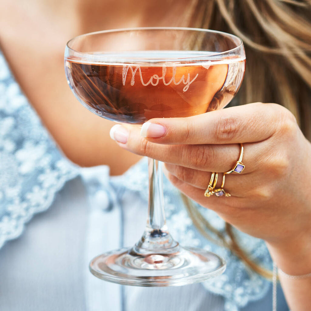 Personalised Champagne Saucer