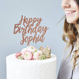 Charming Personalised Birthday Cake Topper