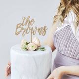 Charming Personalised Wedding Cake Topper