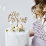 Charming Personalised Wedding Cake Topper