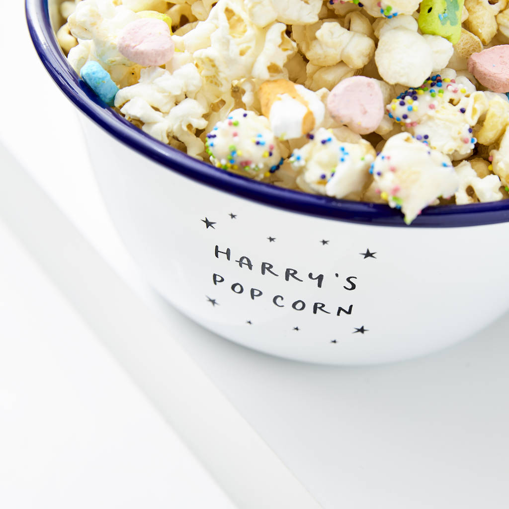 Little Stars Personalised Popcorn Bowl