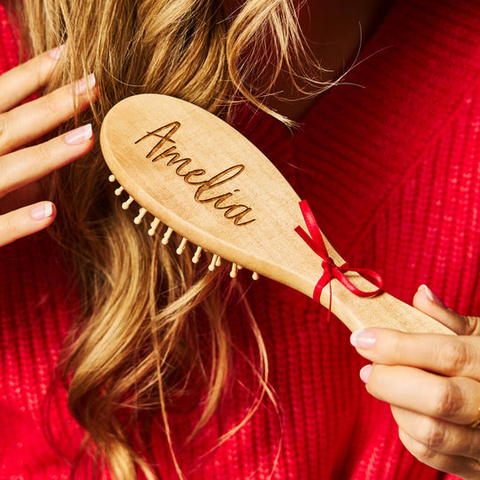 Personalised Children's Wooden Hair Brush