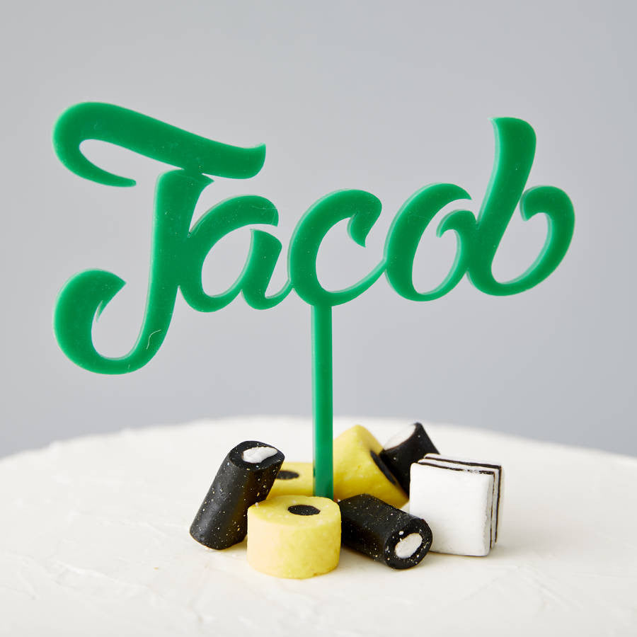 Personalised Childrens Cake Topper