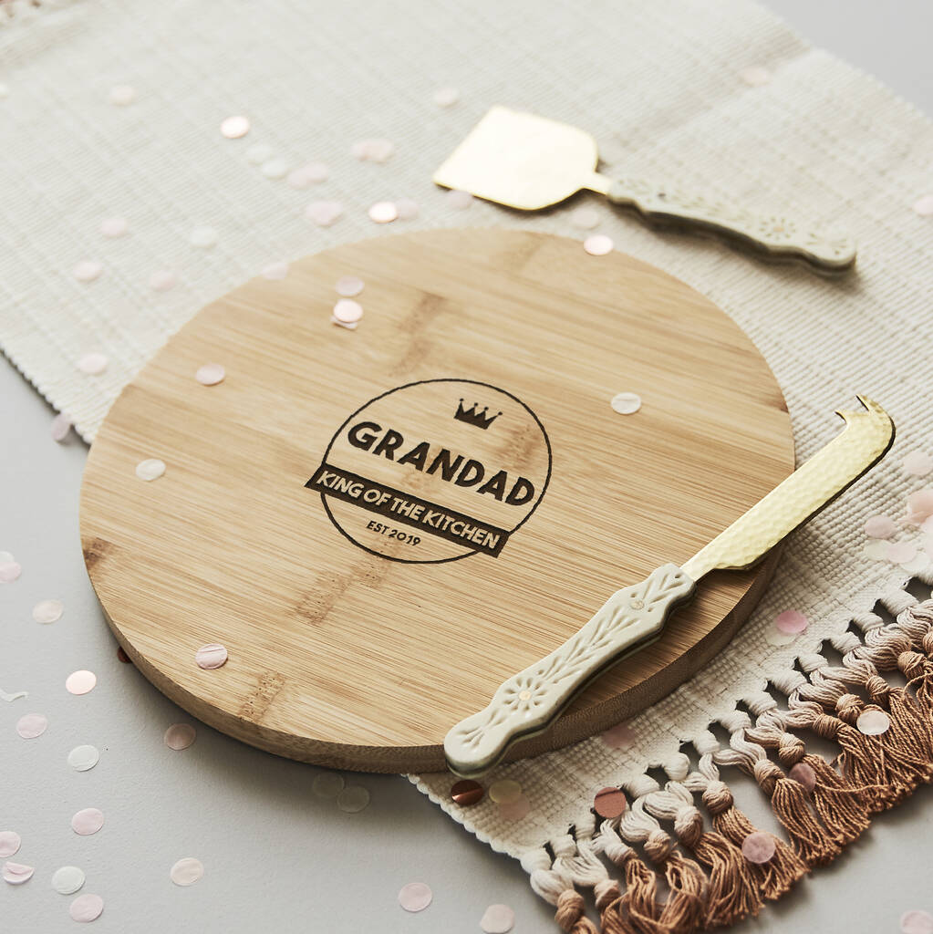 Personalised Chopping/Cheese Board For Dad