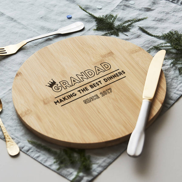 Personalised Chopping/Cheese Board For Him