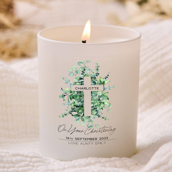 Personalised Christening Gift Candle - Spark More Joy