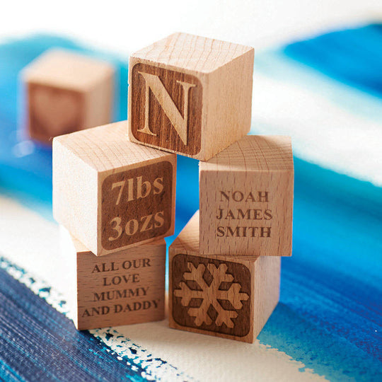 Personalised Christening Star Building Block