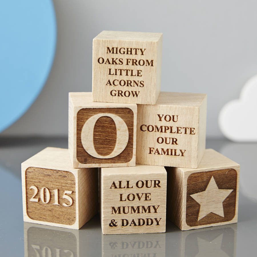 Personalised Christening Star Building Block