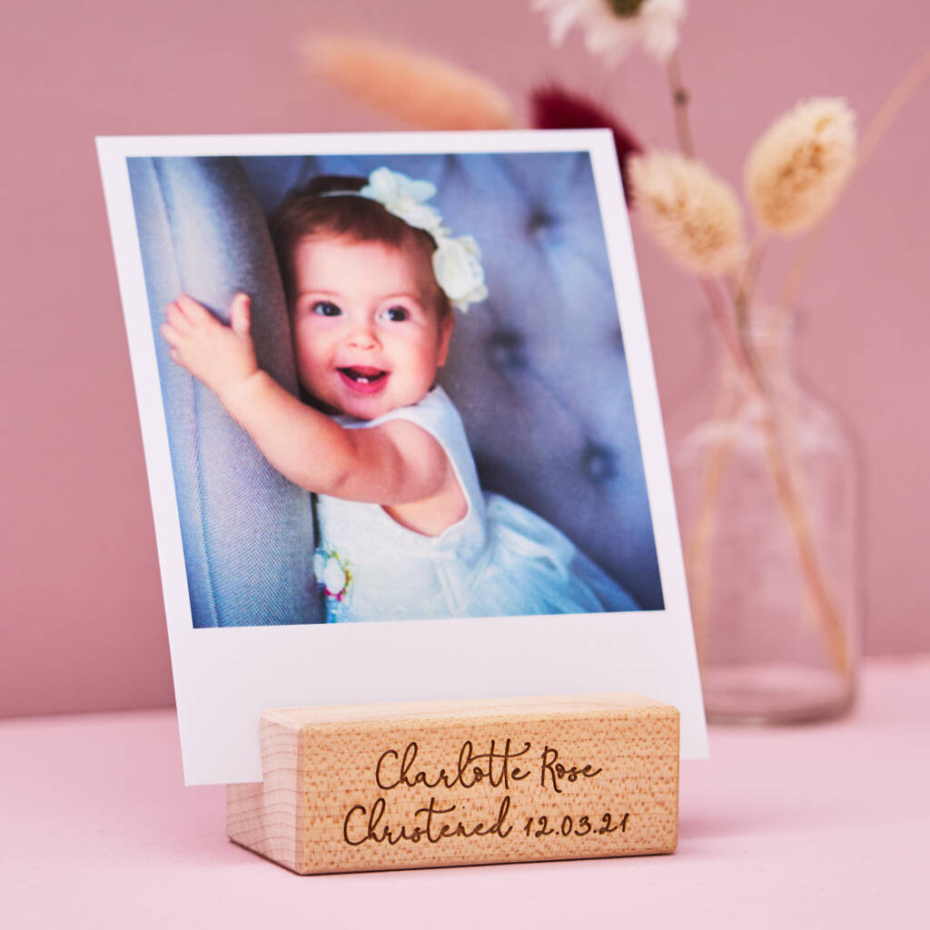 Personalised Christening Photo Holder