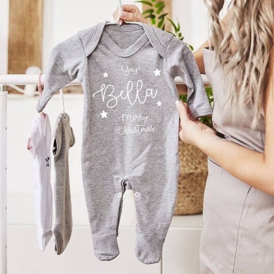 Personalised Christmas Babygrow