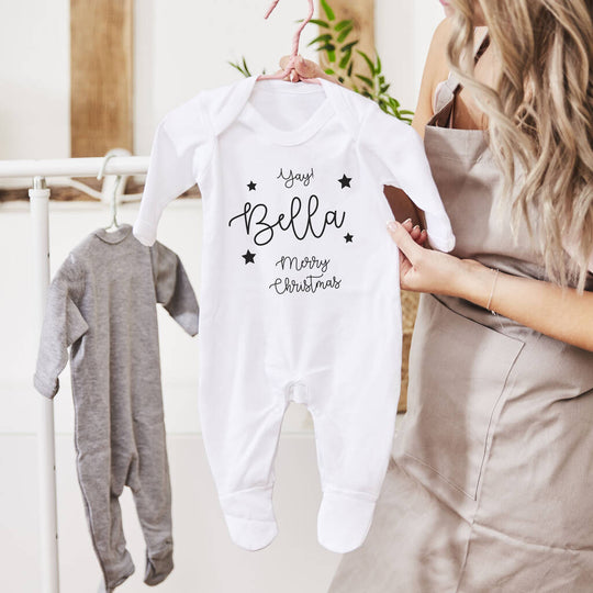 Personalised Christmas Babygrow