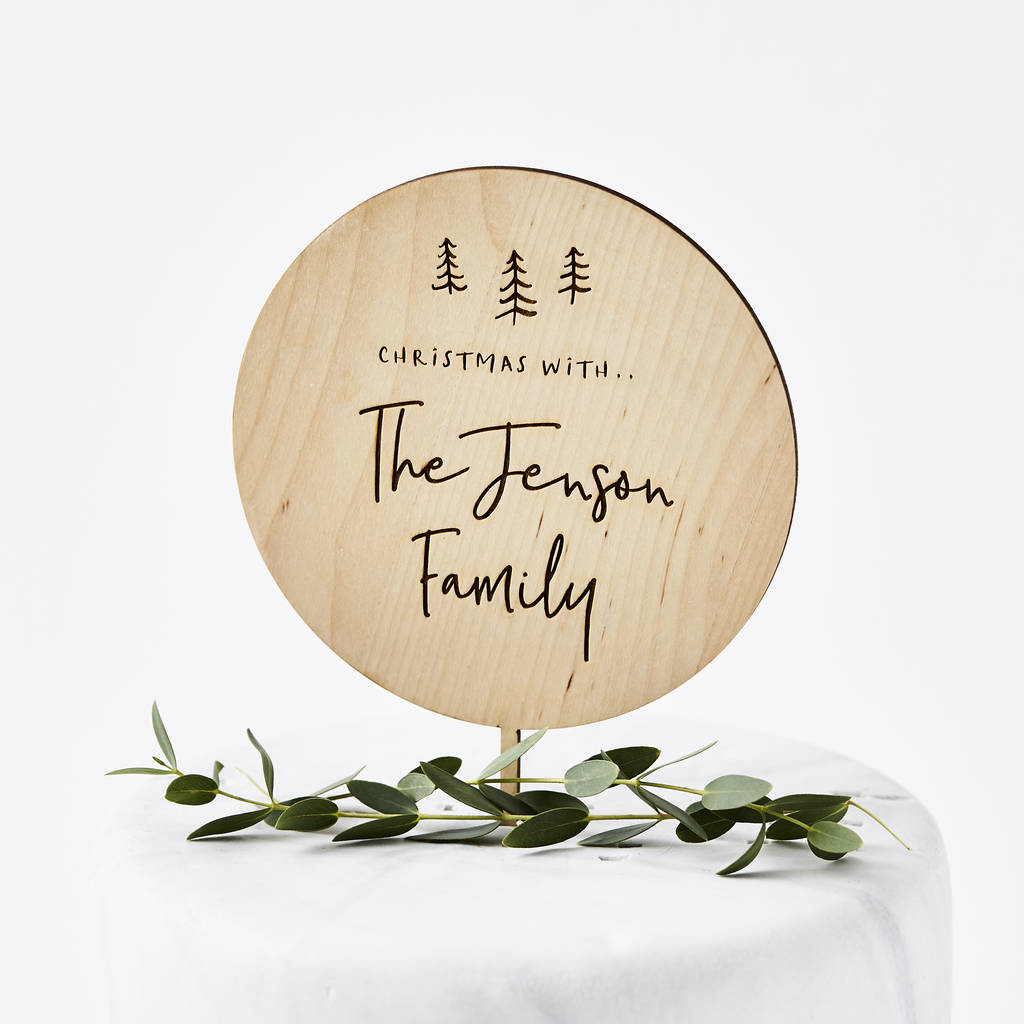 Personalised Christmas Cake Topper