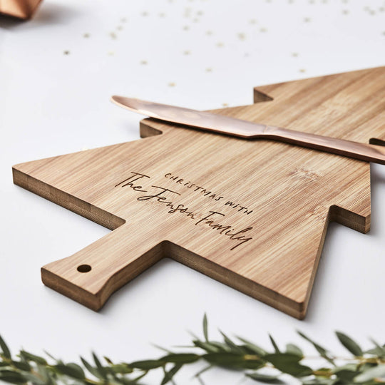Christmas Personalised Wooden Chopping Board