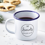 Personalised Christmas Enamel Mug