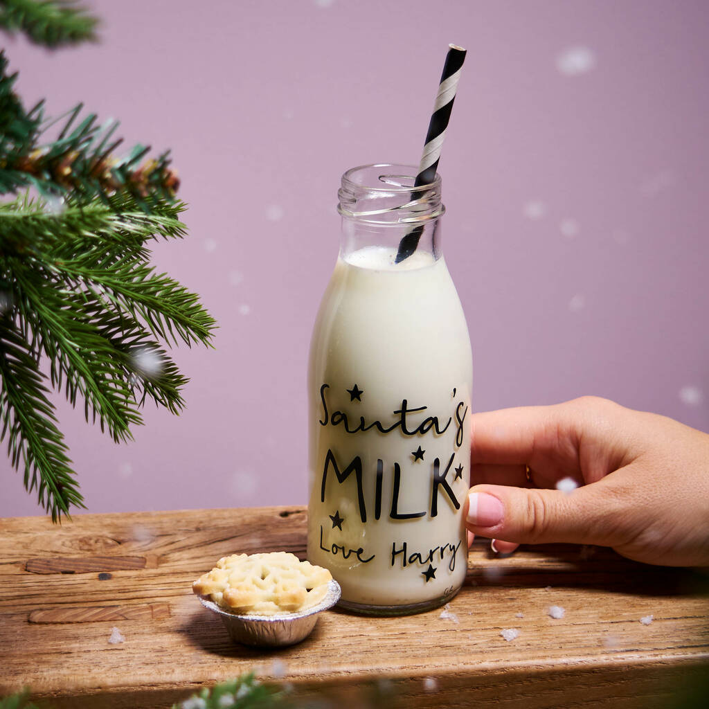 Personalised Christmas Eve Milk Bottle