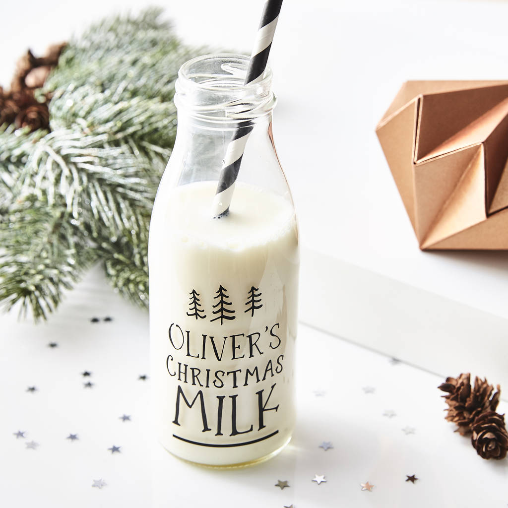 Personalised Christmas Milk Bottle