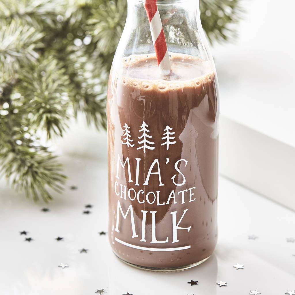 Personalised Christmas Milk Bottle