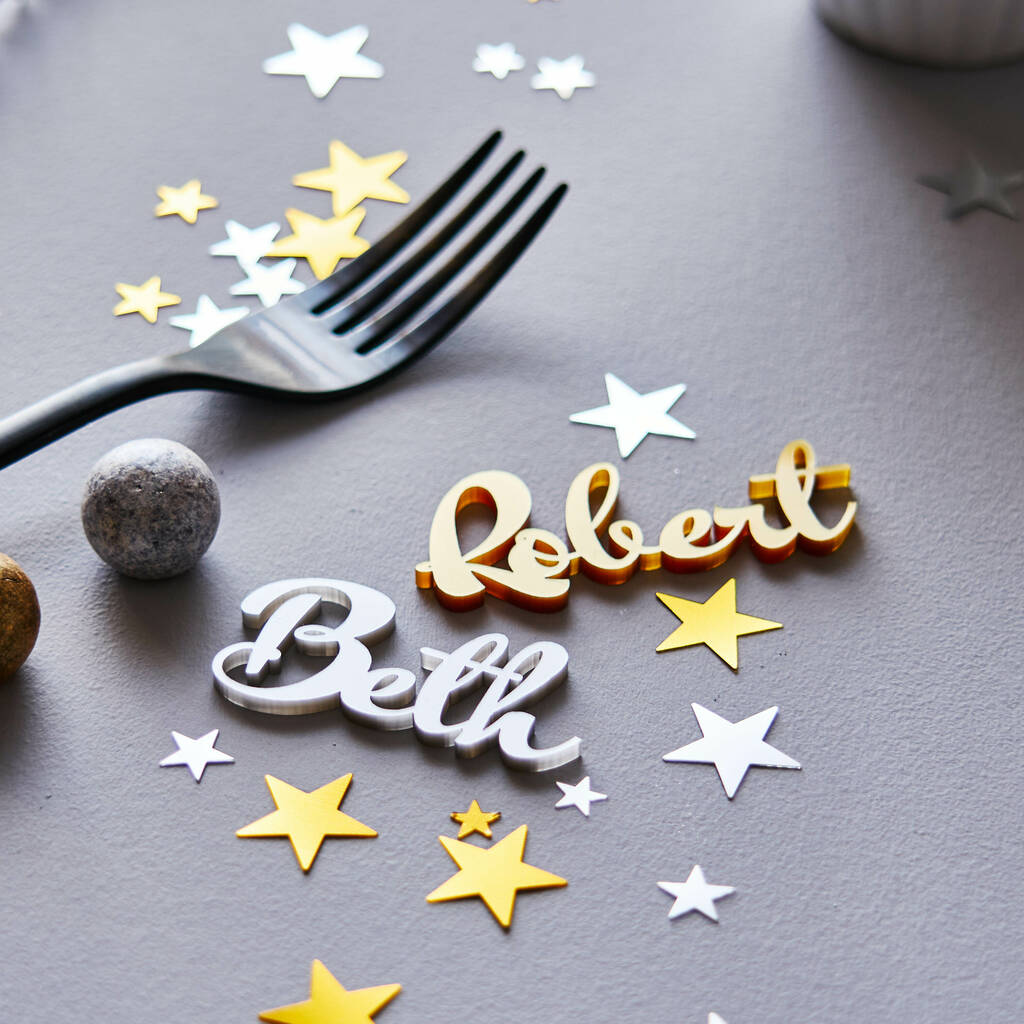 Personalised Christmas Place Settings