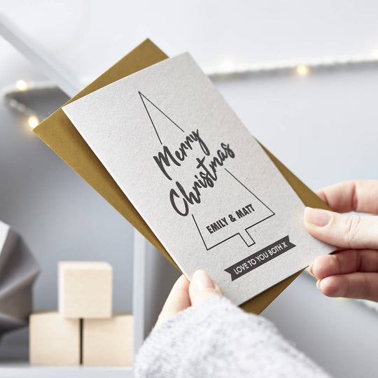 Personalised Christmas Tree Card