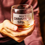 Personalised Christmas Whiskey Glass