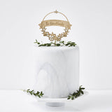 Personalised Wreath Christmas Cake Topper