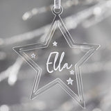 Personalised Star Christmas Decoration