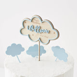 Personalised Clouds Birthday Cake Topper