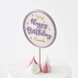 Personalised Colour Pop Birthday Cake Topper