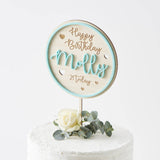Personalised Colour Pop Birthday Cake Topper