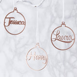 Metallic Personalised Bauble Christmas Decoration