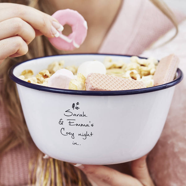 Personalised Cosy Night In Treat Bowl