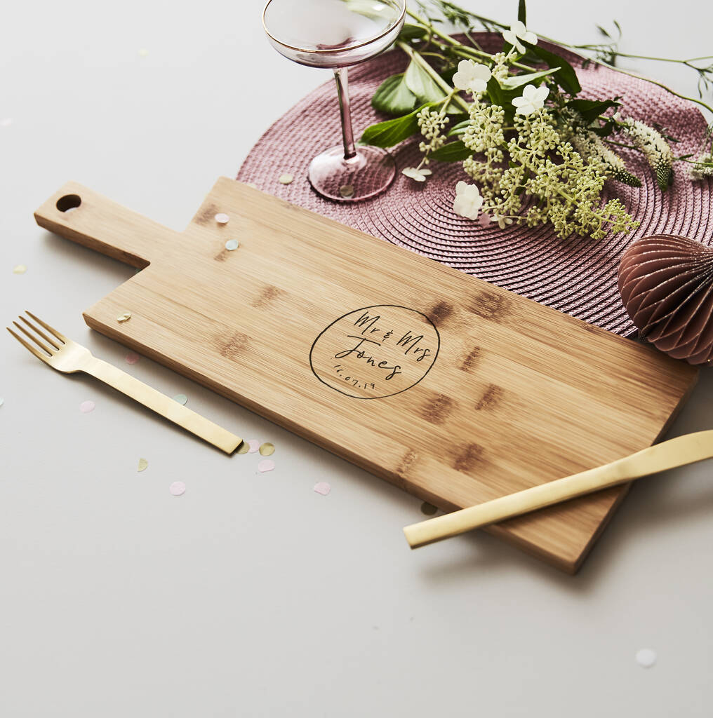 Personalised Couples Chopping/Cheese Board