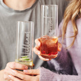 Personalised Couples Engraved Glass Set