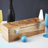 Personalised Couple's Oak Bottle Box