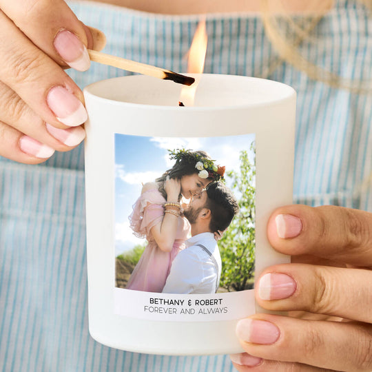 Personalised Couples Photo Candle - Spark More Joy