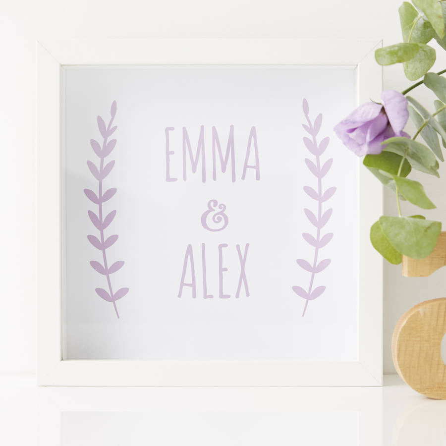 Personalised Couples Print