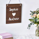 Personalised Couples Wooden Wall Art