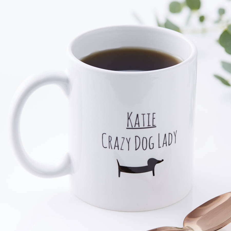 Personalised Dog Lady Mug